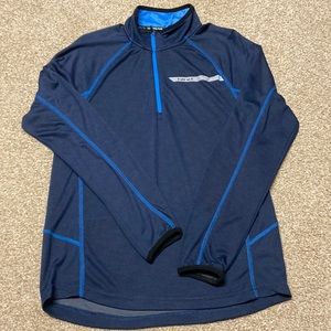 Hind 1/4 zip blue pullover Sz small blue good condition